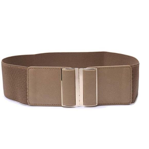 New Womens 3" Wide Belt Elastic Stretch Cinch belt - Picture 1 of 5